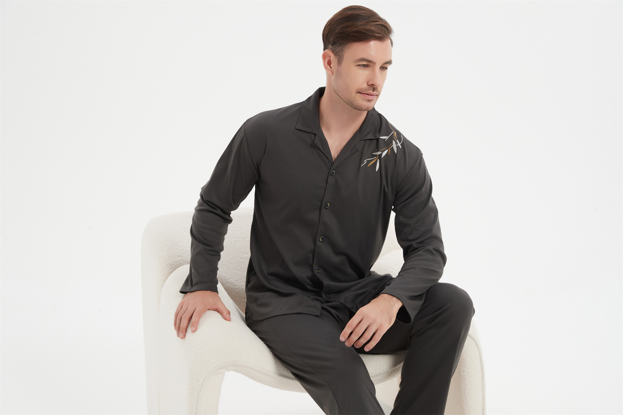 knitted pajamas set for men