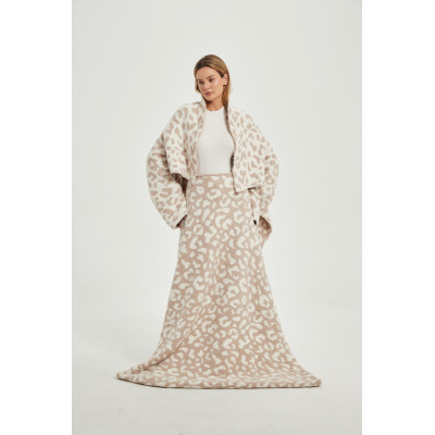 Wholesale Full-size Wearable Knitted Blanket, Wearable Blanket, Cozy Blanket For Women