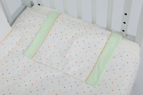 Baby Crib Bedding Set,Lovely Duck & Turtle 3 Piece Standard Size White Crib Set Wholesale