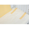 Baby Crib Bedding Set,Lovely Duck & Flower 3 Piece Standard Size Buff Crib Set OEM