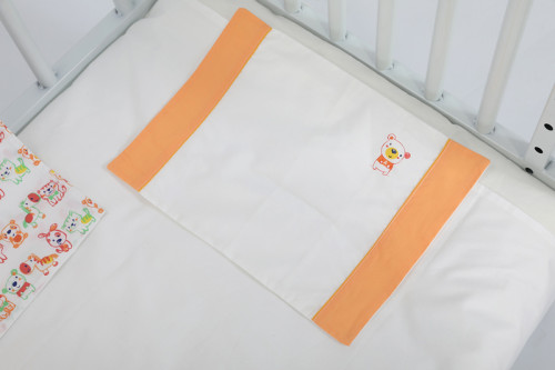 Wholesale Baby Crib Bedding Set,Lovely Duck & Flower 3 Piece Standard Size Buff Crib Set