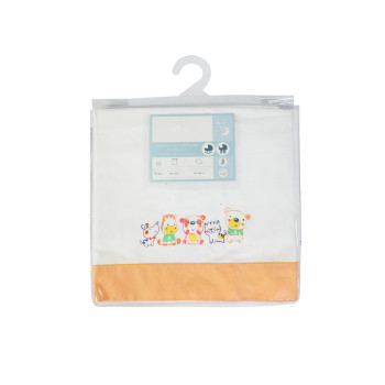 Wholesale Baby Crib Bedding Set,Lovely Duck & Flower 3 Piece Standard Size Buff Crib Set