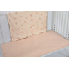 Wholesale Orange 2 Piece Crib Bedding Set,Print With Apples, Includes Quilt, Fitted Crib Sheet
