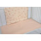 Wholesale Orange 2 Piece Crib Bedding Set,Print With Apples, Includes Quilt, Fitted Crib Sheet