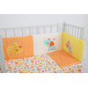 OEM Baby Bedding Product Baby Crib Bumper Set 4 Pieces With Lovely Animals Patterns From Factory