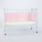 Wholesale Baby Crib Bumper For Boys & Girls In Soild Color Pink OEM