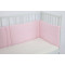 Wholesale Baby Crib Bumper For Boys & Girls In Soild Color Pink OEM