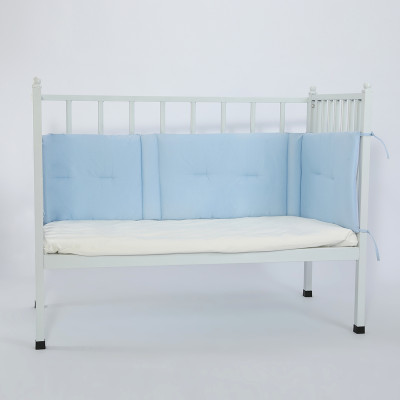 OEM Baby Crib Bumper For Boys & Girls In Soild Color Blue Color From China