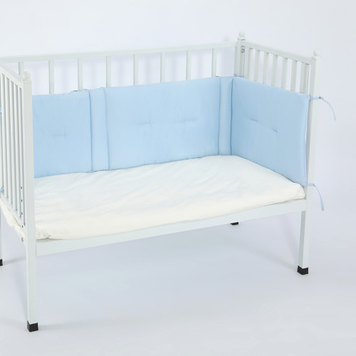 OEM Baby Crib Bumper For Boys & Girls In Soild Color Blue Color From China