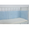 OEM Baby Crib Bumper For Boys & Girls In Soild Color Blue Color From China
