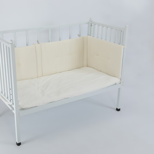 Wholesale Baby Crib Bumper For Boys & Girls In Soild Color Cream Color From Chinese Factory