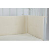 Wholesale Baby Crib Bumper For Boys & Girls In Soild Color Cream Color From Chinese Factory