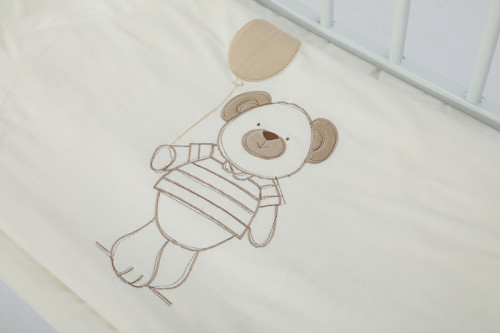 Wholesale Quilted Kids Cot Bed Blanket With Lovely Bear Pattern From China