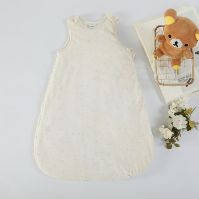 Wholesale Cream Color with Cute Pattern Baby Girl Sleeping Bag With Hood Warm And Cozy