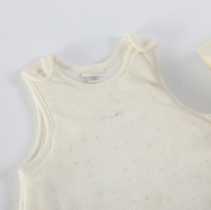 Wholesale Cream Color with Cute Pattern Baby Girl Sleeping Bag With Hood Warm And Cozy