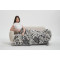 Wholesale Imitation Rabbit Hair Core-spun Yarn Knitted Blanket Knitting Blanket From Fcatory