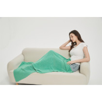 High-tech Thermochromic Yarn Knit Blanket Color Changes In Response To Temperature Variations