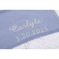 Hot Sale 100% Cotton Knitted Blanket With Hand Embroidery Pattern Hand-embroidered Knitted Blanket