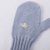 100% Cotton Hand-embroidered Beanie Knitted Beanie And Gloves Set With Hand Embroidery For Baby
