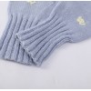 100% Cotton Hand-embroidered Beanie Knitted Beanie And Gloves Set With Hand Embroidery For Baby