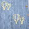 Hot Sale 100% Cotton Hand Embroider Bbay Knitted Swaddle For Newborns Embroidered Knitted Swaddle