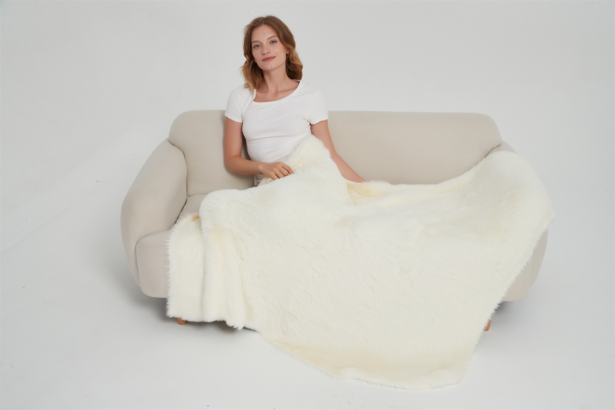 microfiber knitted blanket
