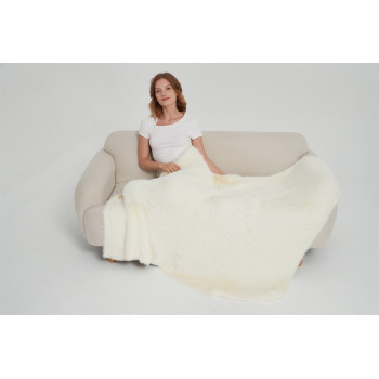 Ultra Soft 100% Nylon Jacquard Style Faux Mink Yarn Knitted Trow Blanket Wholesale From China Factory