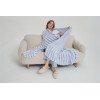 Supply Super Soft And Luxury 100% Nylon Stripe Version Faux Mink Yarn Knitted Trow Blanket From China