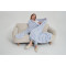 Supply Super Soft And Luxury 100% Nylon Stripe Version Faux Mink Yarn Knitted Trow Blanket From China
