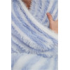 Supply Super Soft And Luxury 100% Nylon Stripe Version Faux Mink Yarn Knitted Trow Blanket From China
