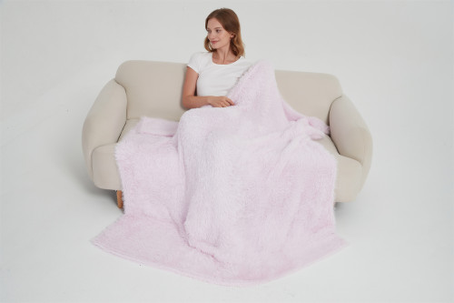 We Supply Hot Sale Newest Soft And Luxury Jersey Version Faux Mink Yarn Knitting Trow Blanket