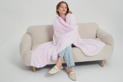 We Supply Hot Sale Newest Soft And Luxury Jersey Version Faux Mink Yarn Knitting Trow Blanket