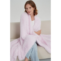 We Supply Hot Sale Newest Soft And Luxury Jersey Version Faux Mink Yarn Knitting Trow Blanket