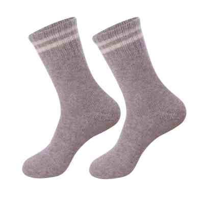 Wholesale high and ladies seamless 100% cashmere socks for fall winter from Chinese factory