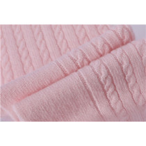 Wholesale Women's Solid Color Cable Pure Cashmere floor socks in small MOQ and Chinese factory price