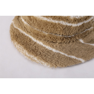 Manufacture High Quality Custom Winter Warm Bucket Caps Headwear Warm Bucket Hats Winter Woven Caps