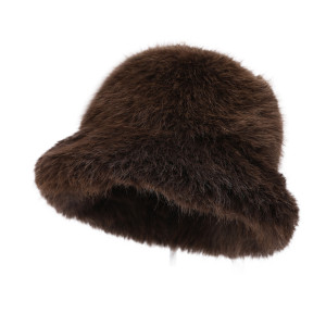 Supplier Of Super Warm Custom Winter Bucket Caps Winter Warm Headwear Bucket Hats Warm Woven Caps