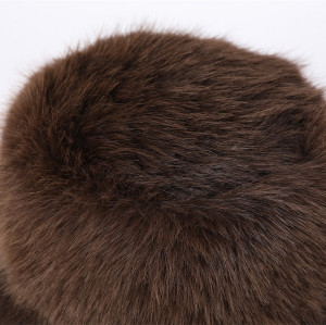 Supplier Of Super Warm Custom Winter Bucket Caps Winter Warm Headwear Bucket Hats Warm Woven Caps