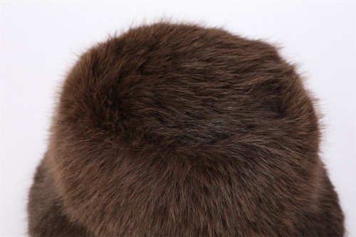 Supplier Of Super Warm Custom Winter Bucket Caps Winter Warm Headwear Bucket Hats Warm Woven Caps