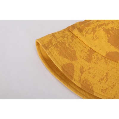 Supplier Fashion Print Woven Bucket Hats With Embroidery Print Bucket Caps Embroider Woven Caps