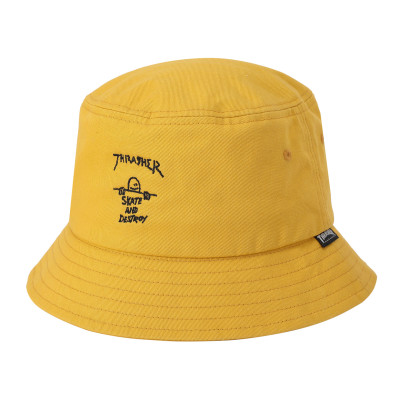 Custom Solid Embroider Woven Bucket Hats Fashion Bucket Caps With Embroidery Solid Woven Caps
