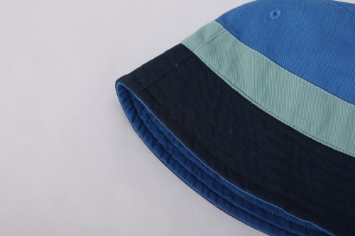 Wholesale High quality Stripe Woven Bucket Hats Fashion Headwear Bucket Caps Striper Woven Caps