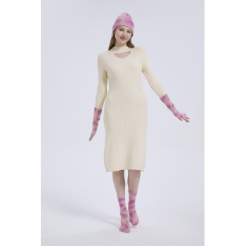 Supply Luxury Wool And Cashmere Tie-dye Accessories Tie-dye Beanie Tie-dye Gloves And Tie-dye Socks Set From China