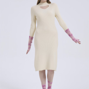 Supply Luxury Cashmere Tie-dye Accessories Tie-dye Beanie Tie-dye Gloves And Tie-dye Socks Set From China