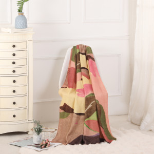 Supply Digital Printing Cashmere Knit Blanket Digital Print Cashmere Knitted Blanket From China