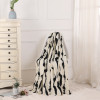 Custom Digital Print Cashmere Knit Blanket Digital Printing Cashmere Knitted Blanket From China