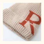 Custom Design Winter Home Knitwear Cotton Cashmere Pompom Beanie Hats Scarf Glove Set For Kids