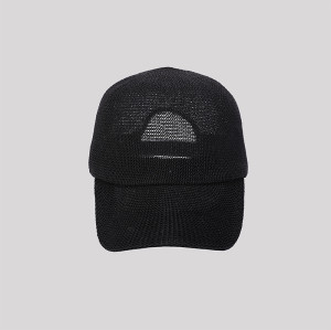 Wholesale Kids Boy Cashmere Baseball Cap Black Wool Cashmere Shape Baseball Cap In Small MOQ