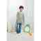 Wholesale Toddler Kids V-Neck Cardigan Kids Button Up Long Sleeve Knitted Homewear for Kids