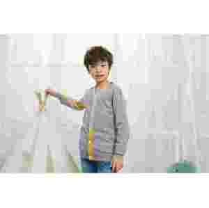 Wholesale Toddler Kids V-Neck Cardigan Kids Button Up Long Sleeve Knitted Homewear for Kids